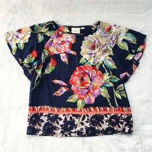 Like New Anthropologie Floral Maeve Blouse